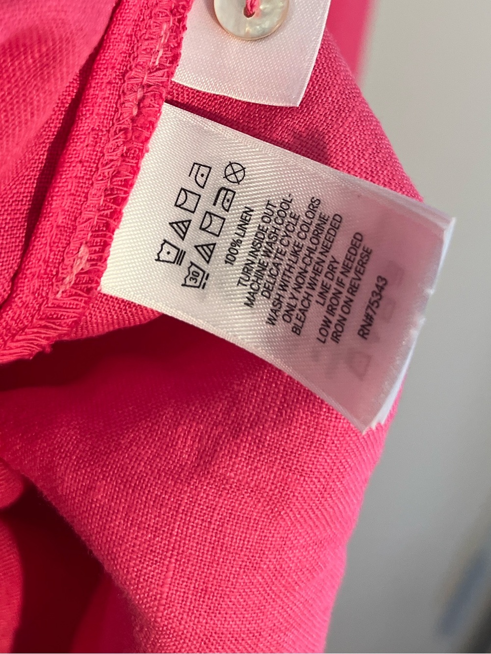 C&C California 100% Linen Pink Dress - Picture 4 of 7